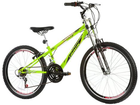 Bicicleta Track & Bikes Dragon Fire Aro 24 - 18 Marchas Suspensão