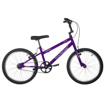 Bicicleta Ultra Bikes Pro Tork Rebaixada Aro 20 Rígida 1 Marcha - Branco/lilás