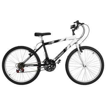 Bicicleta Ultra Bikes Pro Tork Ultra Aro 24 Rígida 18 Marchas - Branco/preto