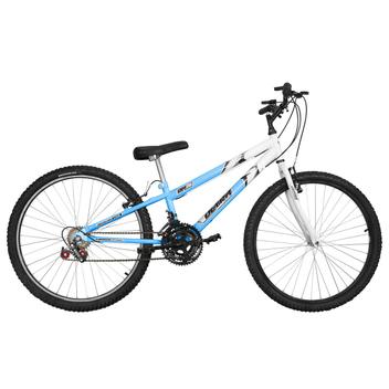 Bicicleta Ultra Bikes Pro Tork Rebaixada Aro 26 Rígida 18 Marchas - Azul/branco