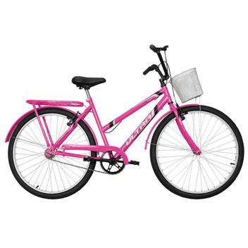 Bicicleta Ultra Bikes Poti Wave Aro 26 Rígida 1 Marcha - Marrom