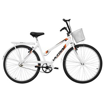 Bicicleta Ultra Bikes Poti Wave Aro 26 Rígida 1 Marcha - Branco