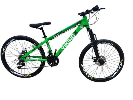 Bicicleta Vikingx Tuff 30 Aro 26 Susp. Dianteira 24 Marchas - Verde