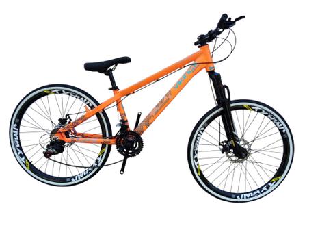 Bicicleta Vikingx Tuff 30 Aro 26 Susp. Dianteira 21 Marchas - Laranja
