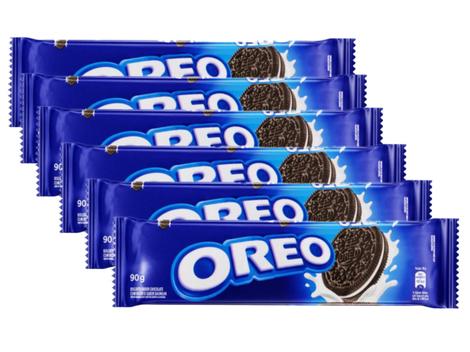 Oreo Bisc Biscoito Recheado Oreo Original 90g - 6 Pacotes - Biscoito / Bolacha ...