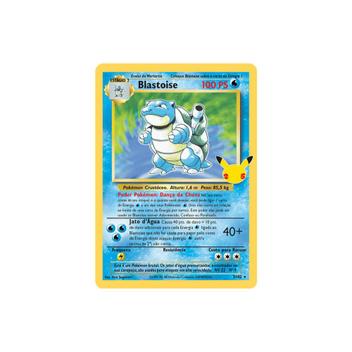 Carta Pokémon Blastoise foil Coleção Pokémon Go Rara