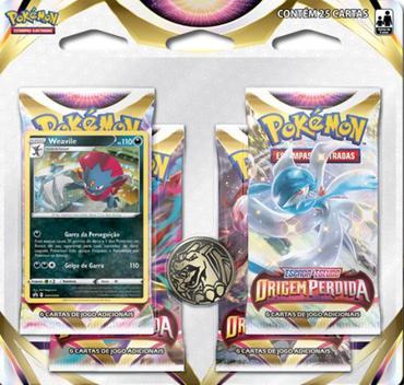 Blister(pacote)Quadruplo Pokemon Origem Perdida 25 Cartas (ALEATÓRIO) -  Copag - Deck de Cartas - Magazine Luiza