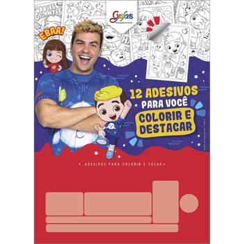 Bloco Adesivos para Colorir Luccas Neto Tilibra - Grafons - Kit de