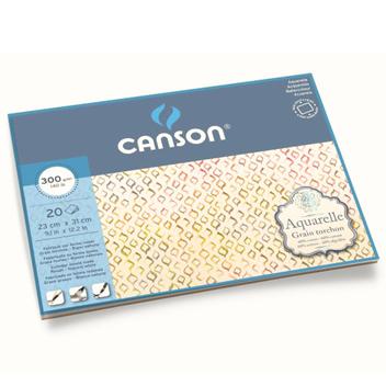 Bloco de Papel para Aquarela Aquarelle Canson Grão Rugoso 300g 23 X ...