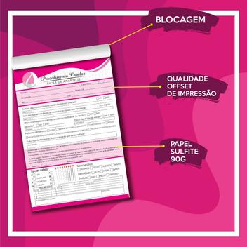 2 Bloco De Anamnese Para Procedimento Capilar Ficha Completa - R$ 34,9