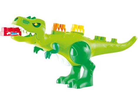 Seu Dinossauro Brincando com Blocos de Montar Monta Tudo 3D e Fofo Blocos  de Montar 