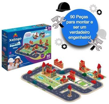 Blocos De Montar Madeira Castelinho Antigo Com 200 Peças de Encaixe  Brinquedo Infantil Menino Menina - Xalingo - Brinquedos de Montar e  Desmontar - Magazine Luiza