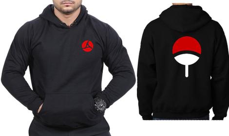 uchiha clan symbol moletom com capuz