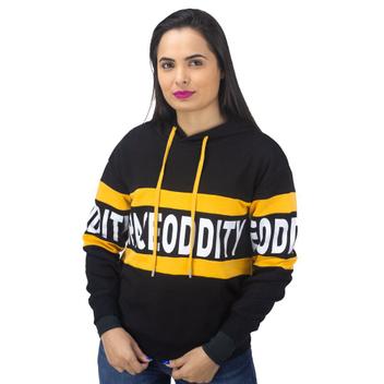 yellow flamingo moletom com capuz