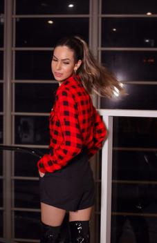 Blusa xadrez cheap feminina 2019