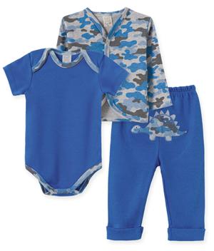 casaco camuflado azul