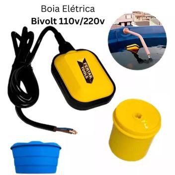 Boia Automática Elétrica Bivolt Regulador Nível Caixa Dágua Chave ...