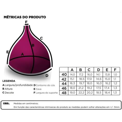Bojo Triângulo Tradicional Com Suporte Para Alça Branco - Bojo ...