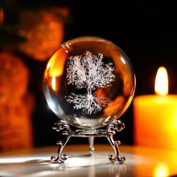 Figurine Écureuil Cristal H&D - Collection Animaux - Presse-Papiers Déco - Verre Taillé Main