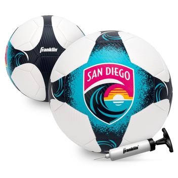 Bola De Futebol Franklin Sports NWSL - Tamanho 1 Infantil, Houston Dash, Com Bomba Inclusa