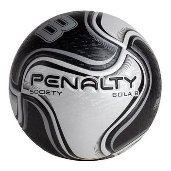 Bola Penalty 8 X Society Branca e Amarela - FutFanatics