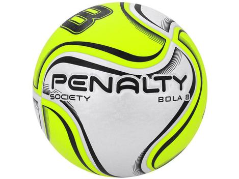 Bola Society Penalty Bola 8x - Amarela - Bola de Futebol Society