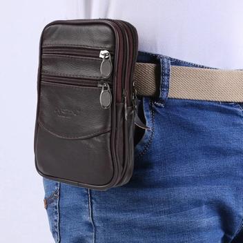 Bolsa Couro Transversal Masculina Pochete Ombro e Cintura - Global ...