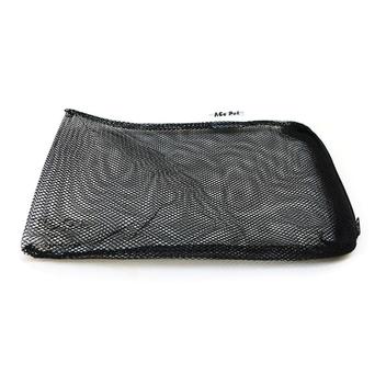 black mesh makeup bolsa