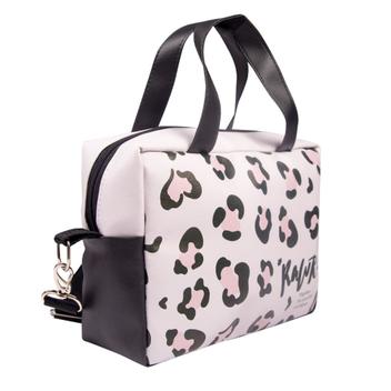 dog print lunch bolsa