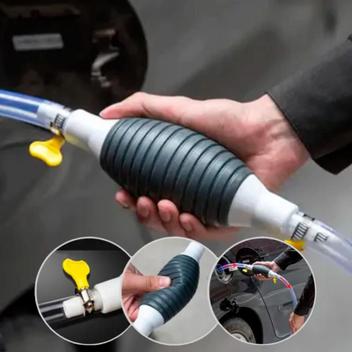 Bomba De Sucção Transferência De Líquidos Água Gasolina Manual Motor ...