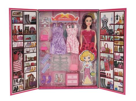 Bonecos Articulados - Boneca Barbie Fashion Novo Closet de Luxo