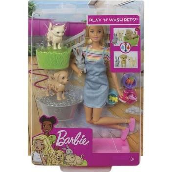 Boneca Barbie Banho dos Cachorrinhos - Mattel - Bumerang Brinquedos