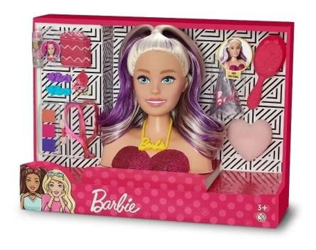 Cabeça Busto Boneca Menina Barbie Para Maquiar Pentear Salão De Beleza  Quero Ser Maquiadora - Pupee - Bonecas - Magazine Luiza