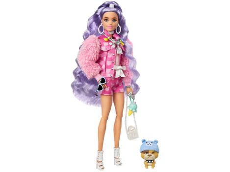Boneca Barbie Cabelo Roxo - Profissões Cabeleireira - Mattel - Ri Happy