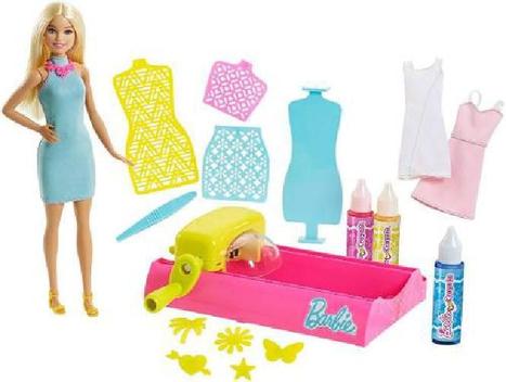 Barbie pintar vestidos sale