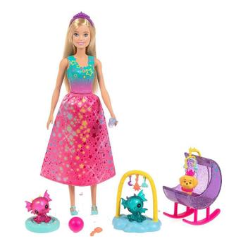 Boneca Barbie Dreamtopia Babá de Dragões Bebê GJK49 GJK51