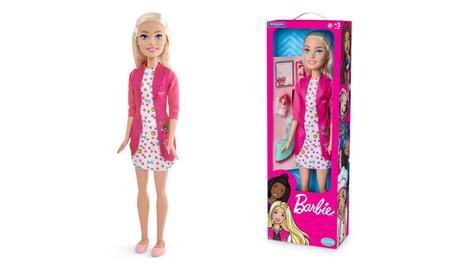 Boneca Barbie - Profissões - Grande - C/Acessórios - 66cm