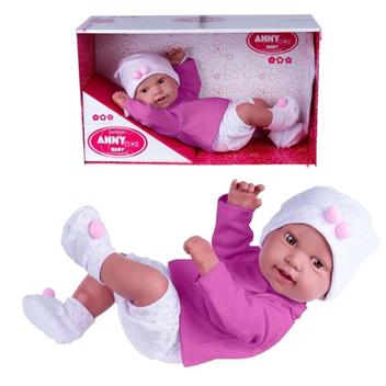 Boneca Bebê Reborn Anny Doll Menina Shorts e Blusa Cotiplas no Shoptime