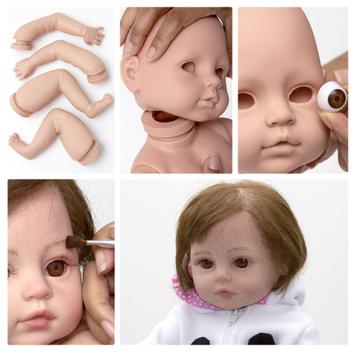 Boneca bebe reborn menina,18 Polegadas bebe reborn silicone,Vinil