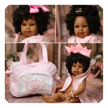 Bebe Reborn Negra Menina Realista Negra com Bolsa Novidade - ShopJJ -  Brinquedos, Bebe Reborn e Utilidades
