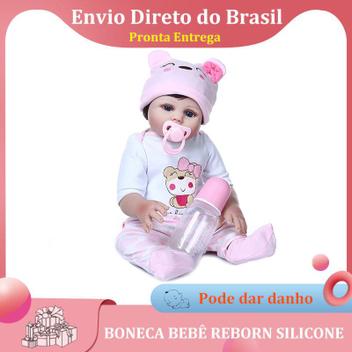 boneca bebe reborn corpo silicone pode dar banho - bzdoll - Boneca Reborn -  Magazine Luiza