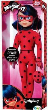 Miraculos Ladybug Boneca Com Ioiô Infantil 52cm Grande Desenho