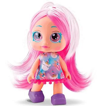 Boneca Surprise Doll Vinil Macio Cabelo Colorido 3 Surpresas