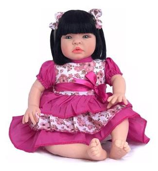 Boneca Reborn Baby Kiss Morena Linda Com Kit Maquiagem - Kaydora Brinquedos  - Boneca Reborn - Magazine Luiza