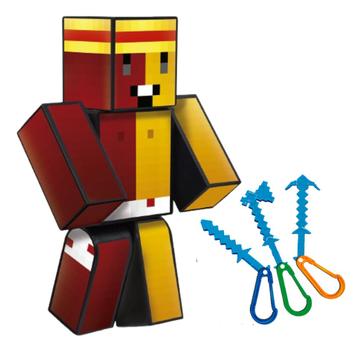 Boneco Articulado Geleia Mine Ferramenta Algazarra 25cm Craft