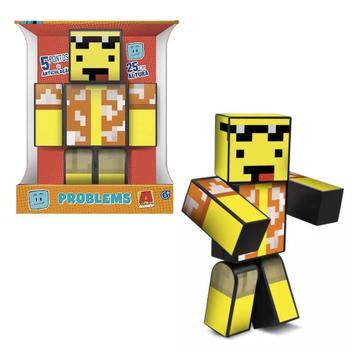 Boneco r Mel Minecraft Articulado - 25 cm Algazarra - LOJAS