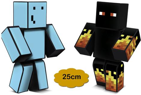 Boneco Athos 25cm - Minecraft - 3031219 Algazarra Brinquedos - Real  Brinquedos