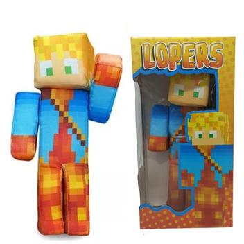 Boneco Lopers Minecraft Articulado 25cm - 3031221 - Real Brinquedos