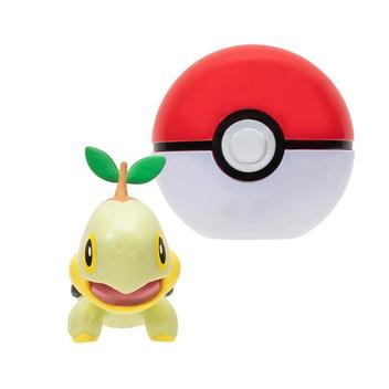 Boneco Pokemon - Pokebola - Clip N Go - Piplup + Poke Bola SUNNY BRINQUEDOS