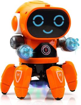Boneco Robô Divertido Musical Com Luzes Bot Robot Pioneer - Botz